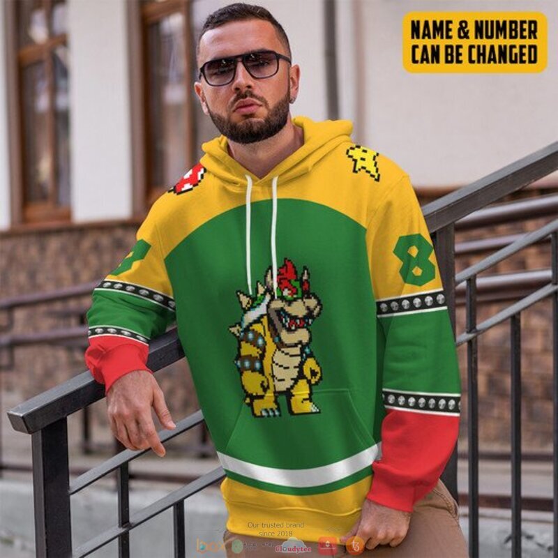 Personalized Bowser custom 3d shirt hoodie 1 2 3 4 5 6 7 8