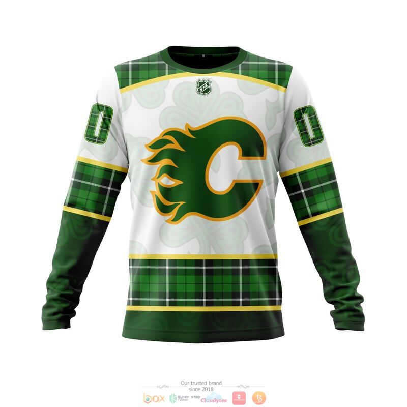 Personalized Calgary Flames NHL St Patrick Days 3d shirt hoodie 1 2 3
