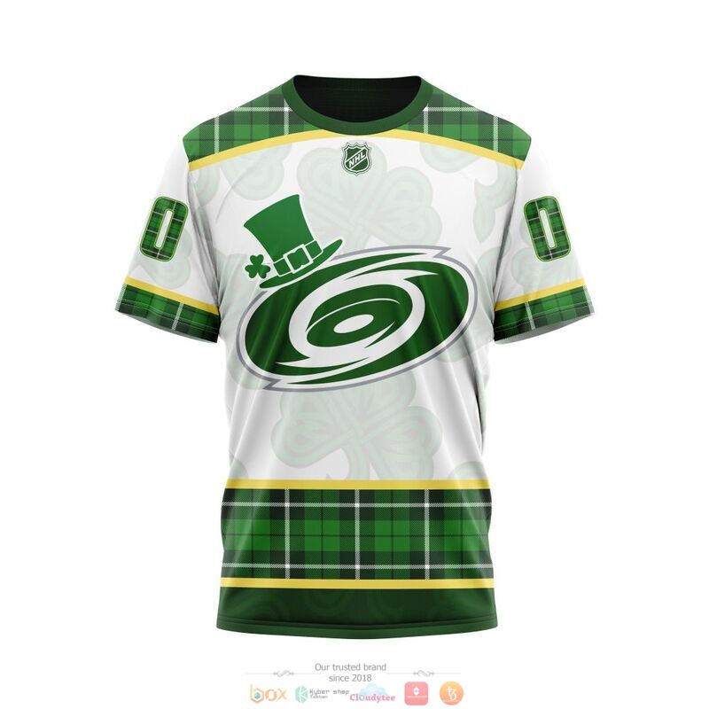 Personalized Carolina Hurricanes NHL St Patrick Days 3d shirt hoodie 1 2 3 4 5