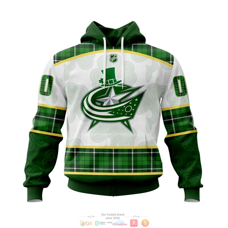 Personalized Columbus Blue Jackets NHL St Patrick Days 3d shirt hoodie