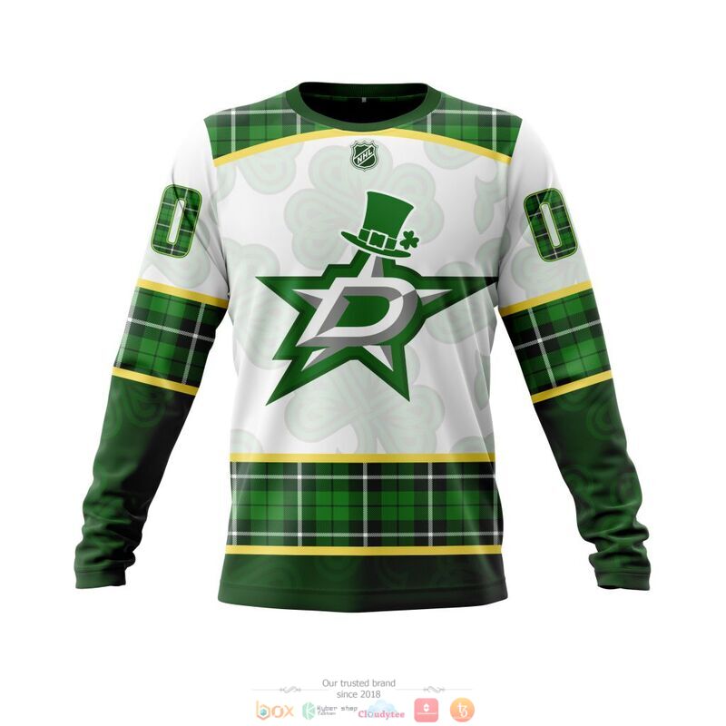 Personalized Dallas Stars NHL St Patrick Days 3d shirt hoodie 1 2 3