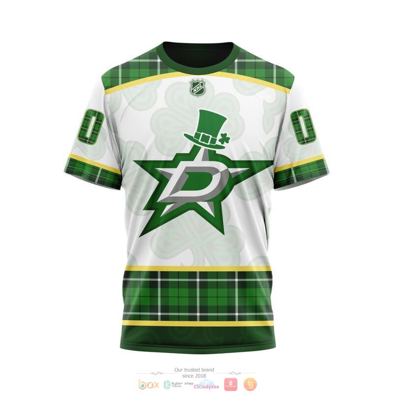 Personalized Dallas Stars NHL St Patrick Days 3d shirt hoodie 1 2 3 4 5