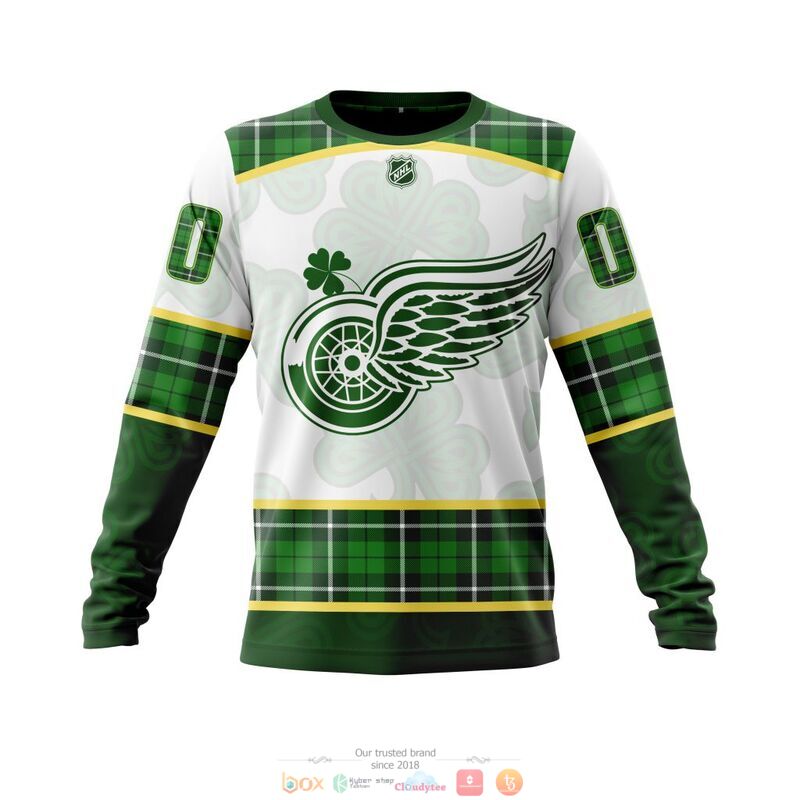 Personalized Detroit Red Wings NHL St Patrick Days 3d shirt hoodie 1 2 3
