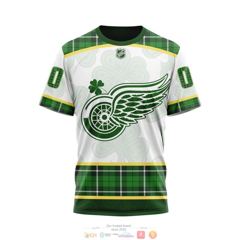 Personalized Detroit Red Wings NHL St Patrick Days 3d shirt hoodie 1 2 3 4 5