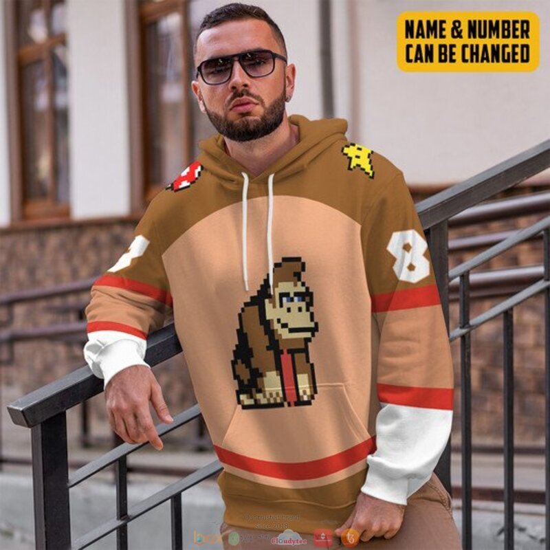 Personalized Donkey Kong custom 3d shirt hoodie 1 2 3 4 5 6 7 8