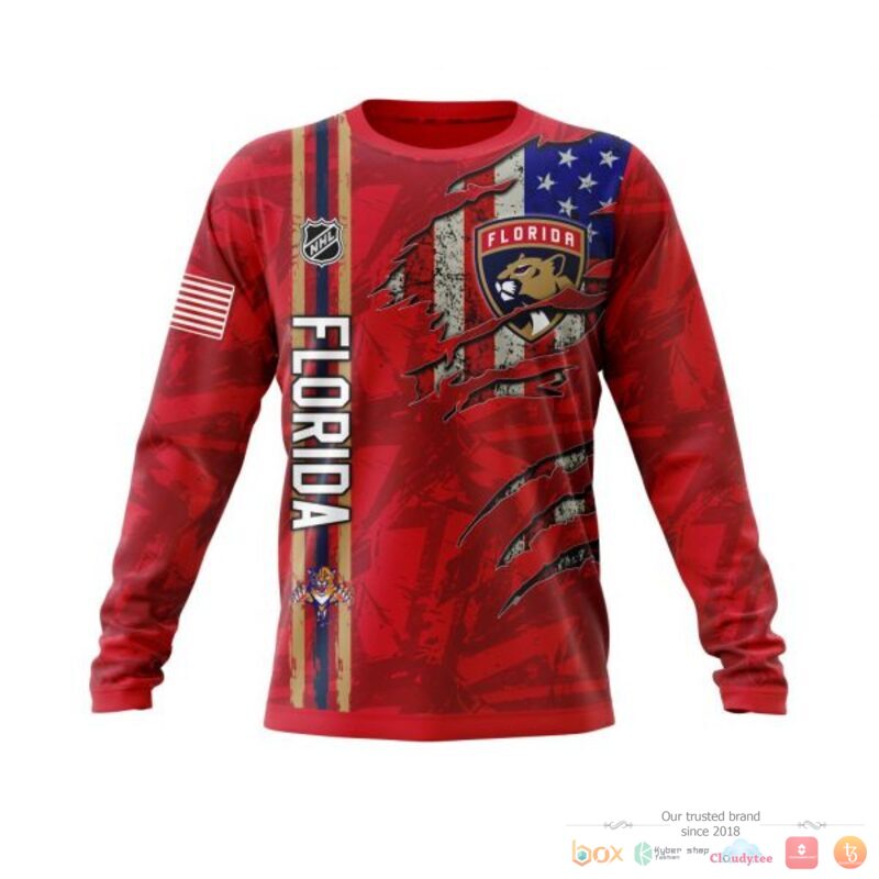 Personalized Florida Panthers With American Flag 3d shirt hoodie 1 2 3