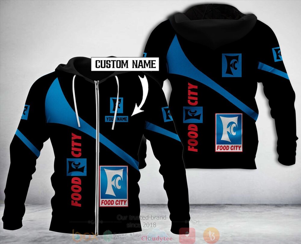 Personalized Food City 3D Hoodie Zip Hoodie 1