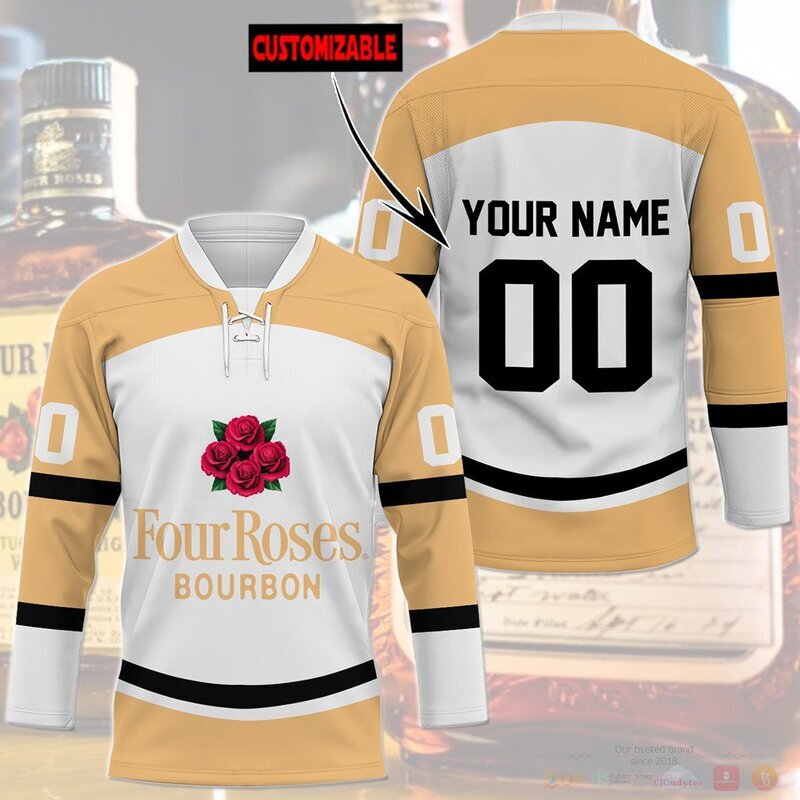 Personalized Four Roses Bourbon Hockey Jersey