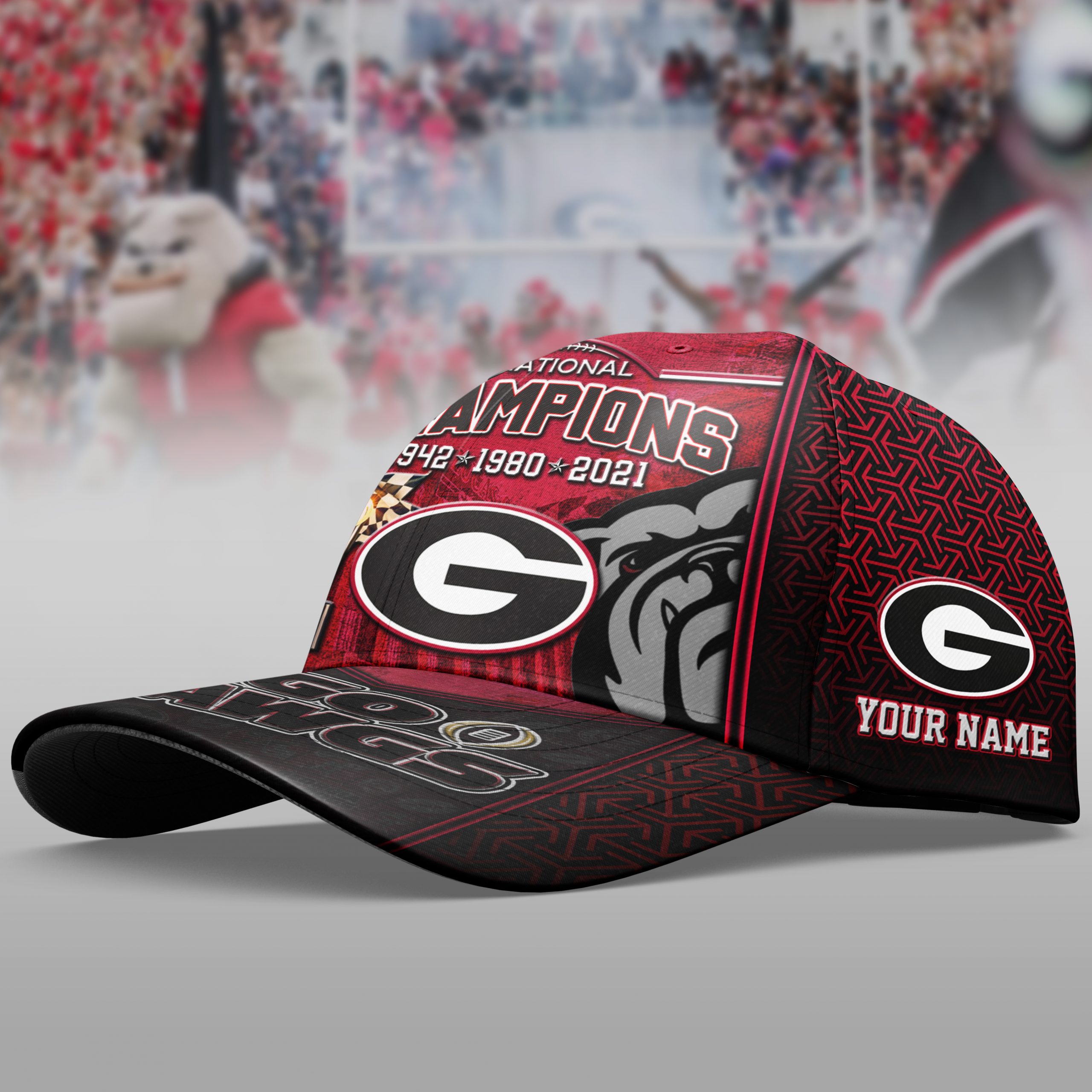 Personalized Georgia Bulldogs National Champions Go Dawgs Cap 1