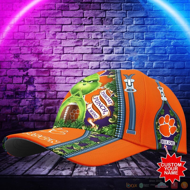 Personalized Grinch Clemson Tigers NCAA Custom Cap 1