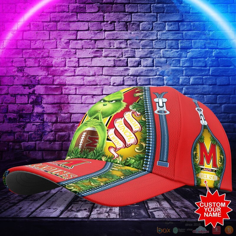 Personalized Grinch Maryland Terrapins NCAA Custom Cap 1