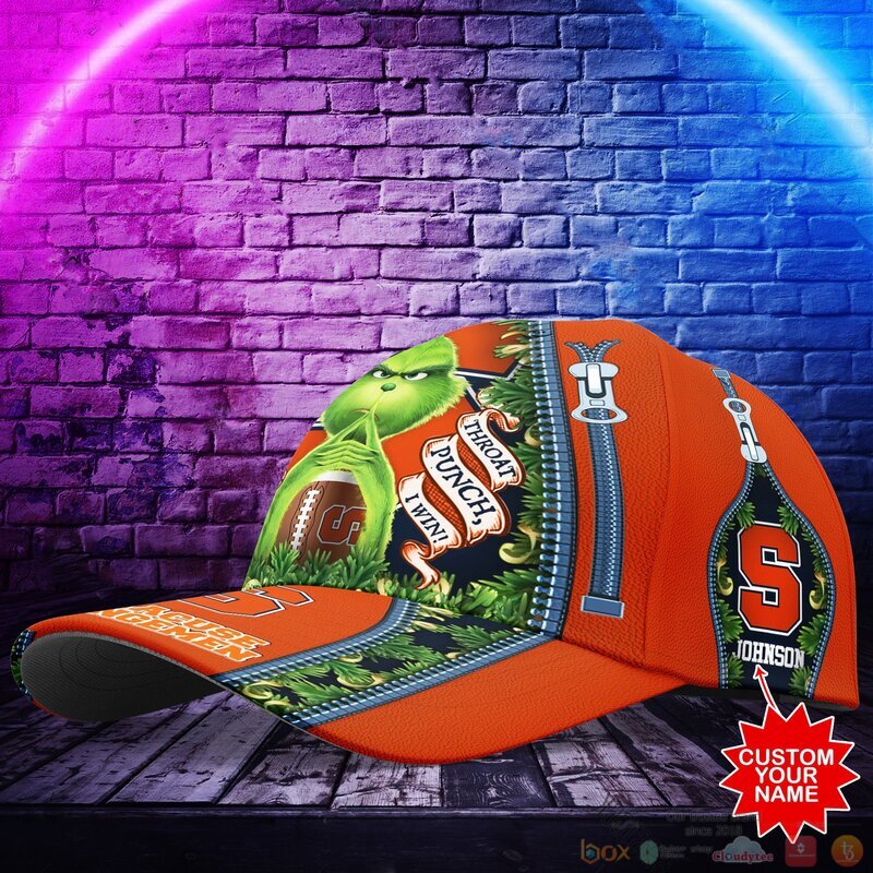 Personalized Grinch Syracuse Orange NCAA Custom Cap 1