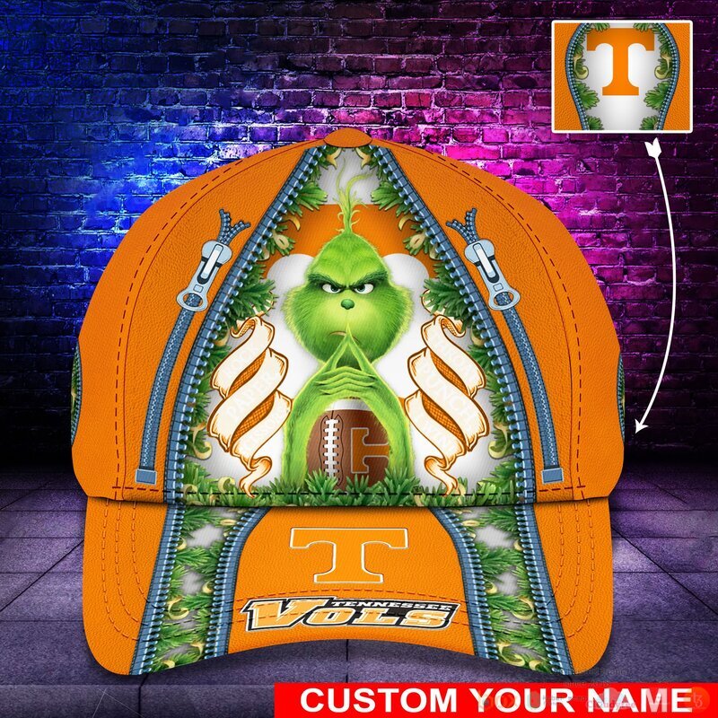 Personalized Grinch Tennessee Volunteers NCAA Custom Cap