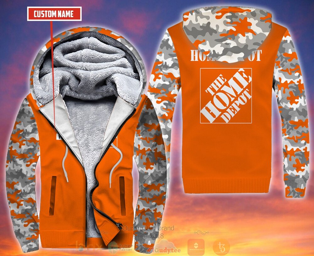 Personalized Home Depot Orange 3D Fleece Hoodie Hoodie