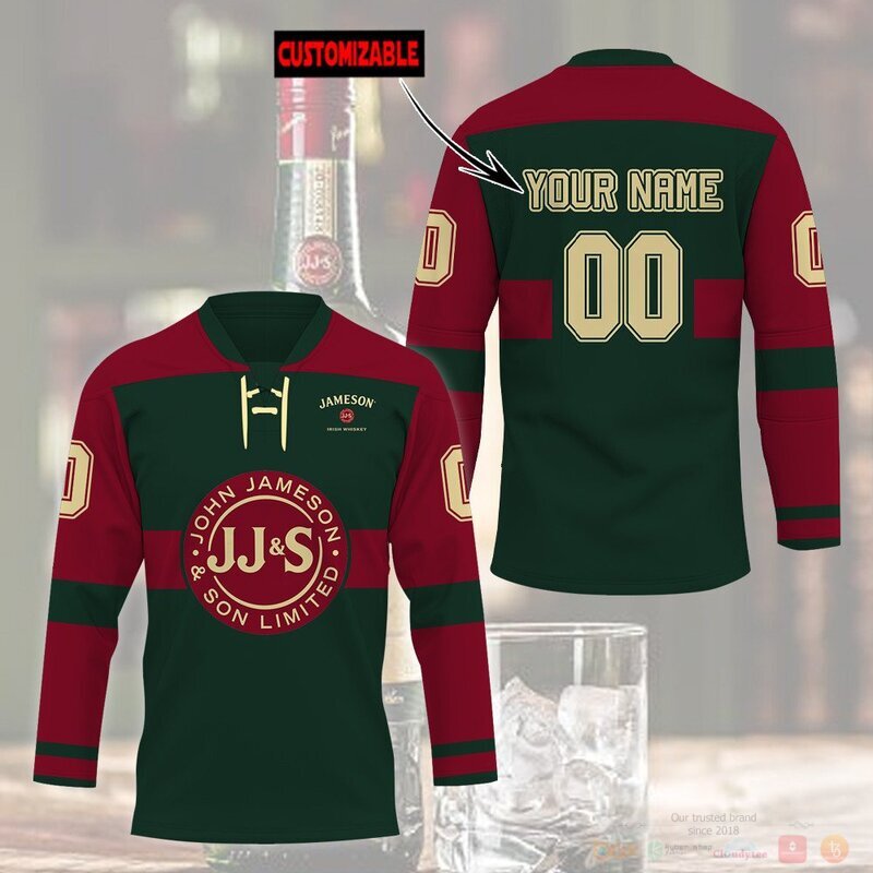 Personalized John Jameson Irish Whiskey Hockey Jersey