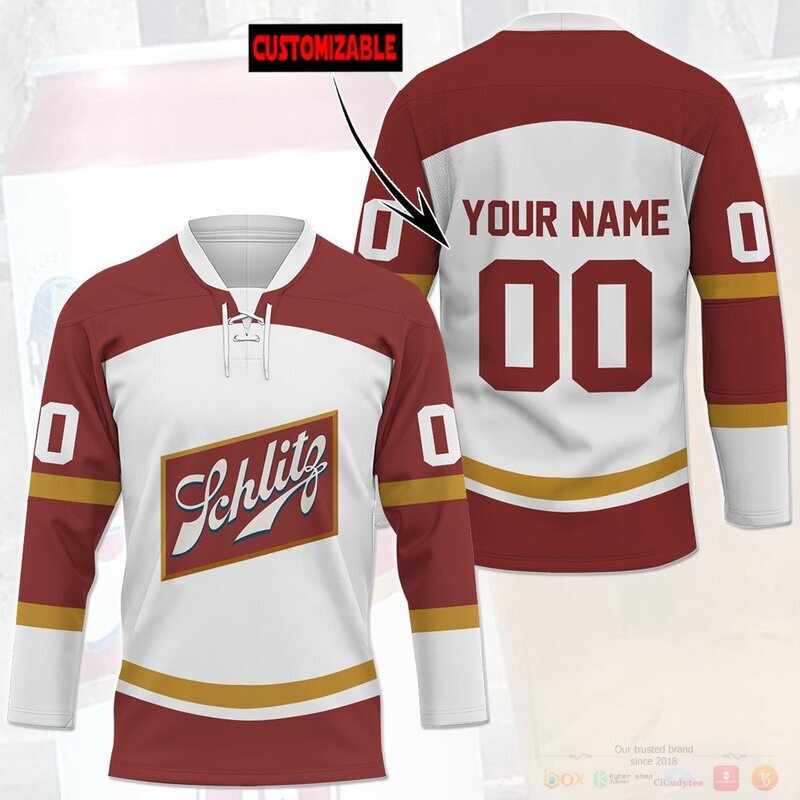 Personalized Joseph Schlitz Brewing Hockey Jersey