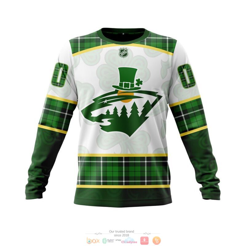 Personalized Minnesota Wild NHL St Patrick Days 3d shirt hoodie 1 2 3