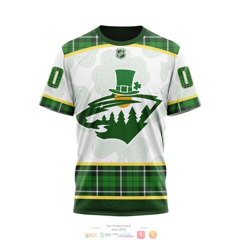 Personalized Minnesota Wild NHL St Patrick Days 3d shirt hoodie 1 2 3 4 5