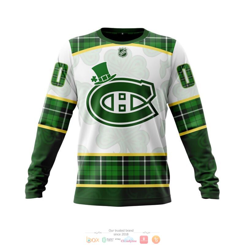 Personalized Montreal Canadiens NHL St Patrick Days 3d shirt hoodie 1 2 3