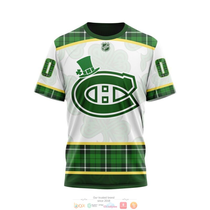 Personalized Montreal Canadiens NHL St Patrick Days 3d shirt hoodie 1 2 3 4 5
