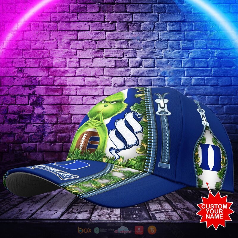 Personalized NCAA Duke Blue Devils The Grinch Cap 1