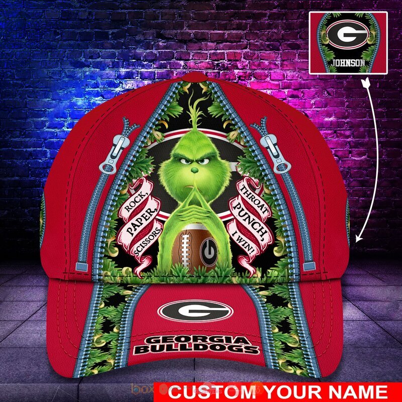 Personalized NCAA Georgia Bulldogs The Grinch Cap