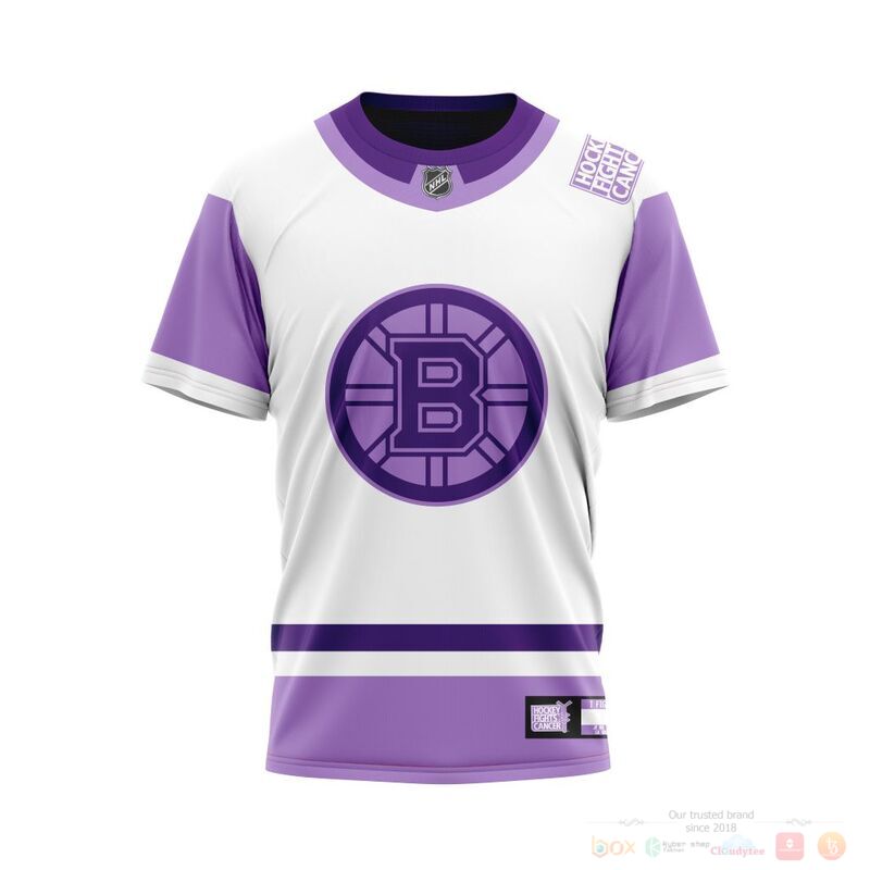 Personalized NHL Boston Bruins Fights Cancer 3d shirt hoodie 1 2 3 4 5 6
