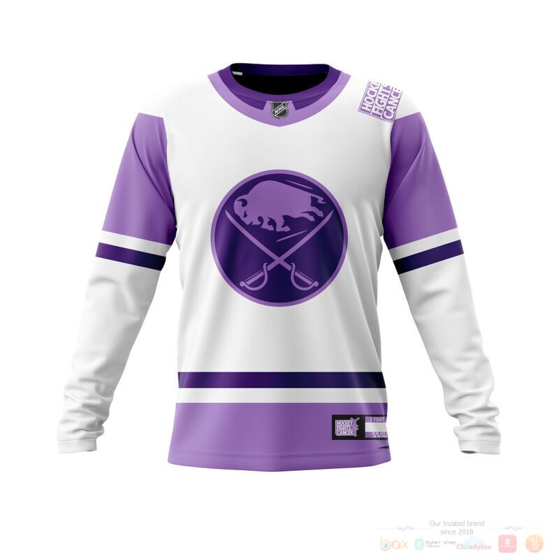 Personalized NHL Buffalo Sabres Fights Cancer 3d shirt hoodie 1 2 3 4