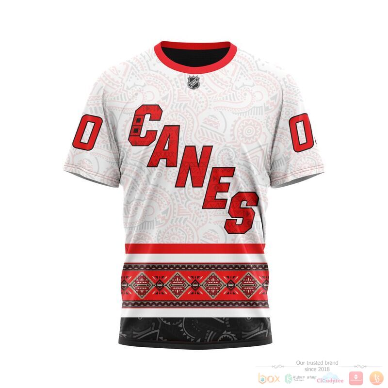 Personalized NHL Carolina Hurricanes brocade pattern 3d shirt hoodie 1 2 3 4 5