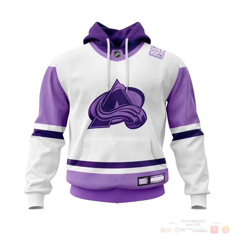 Personalized NHL Colorado Avalanche Fights Cancer 3d shirt hoodie