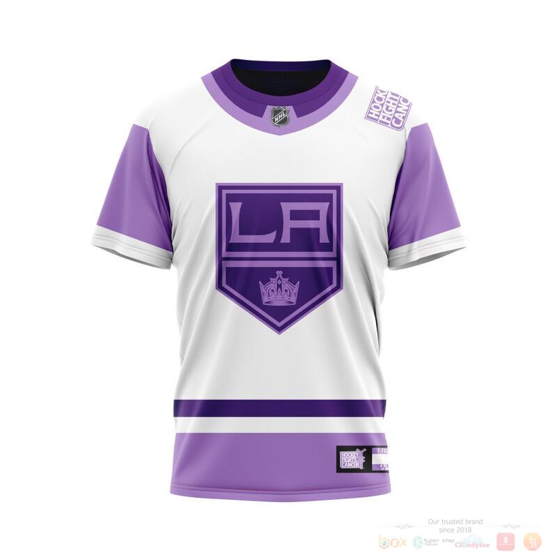 Personalized NHL Los Angeles Kings Fights Cancer 3d shirt hoodie 1 2 3 4 5 6