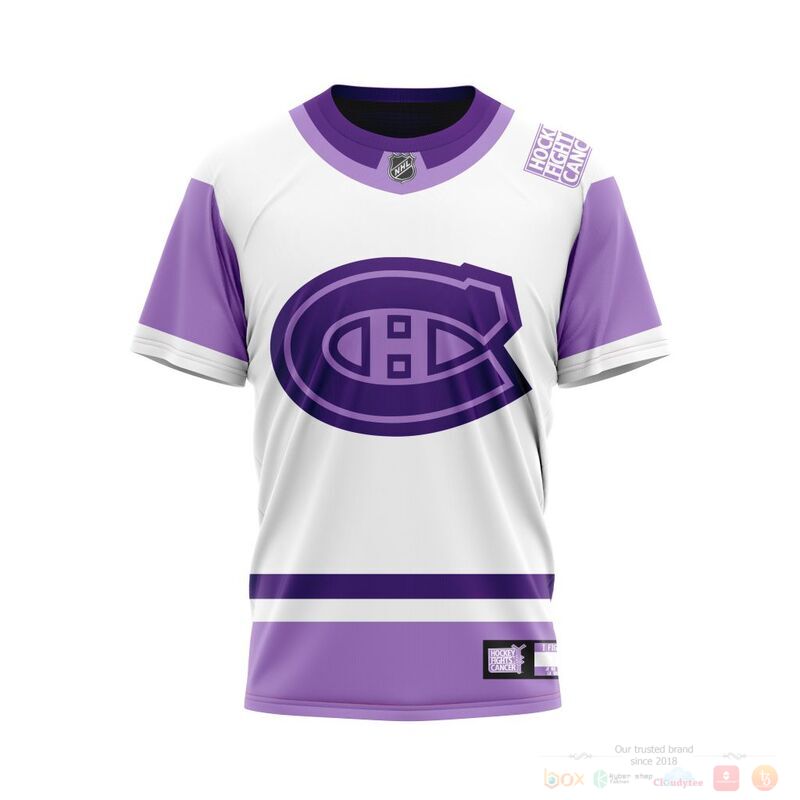Personalized NHL Montreal Canadiens Fights Cancer 3d shirt hoodie 1 2 3 4 5 6