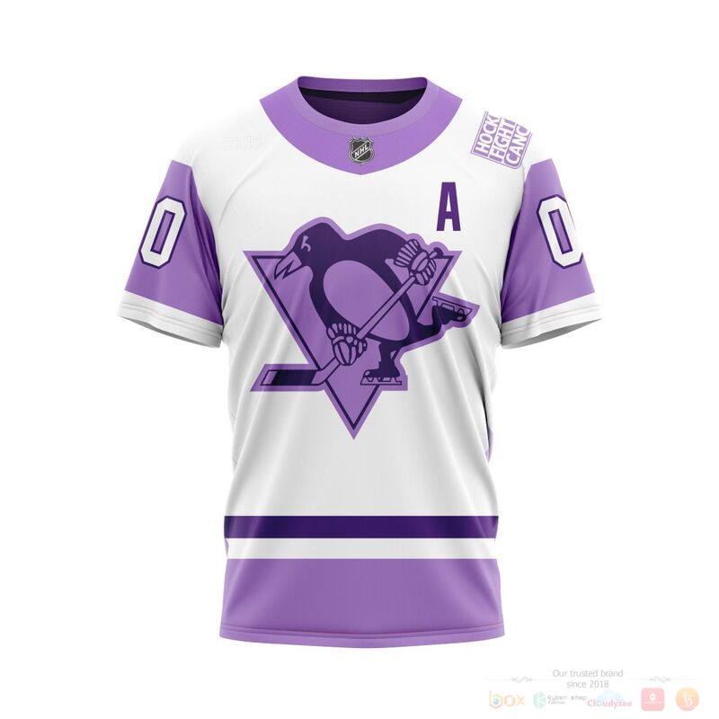 Personalized NHL Pittsburgh Penguins Fights Cancer 3d shirt hoodie 1 2 3 4 5 6