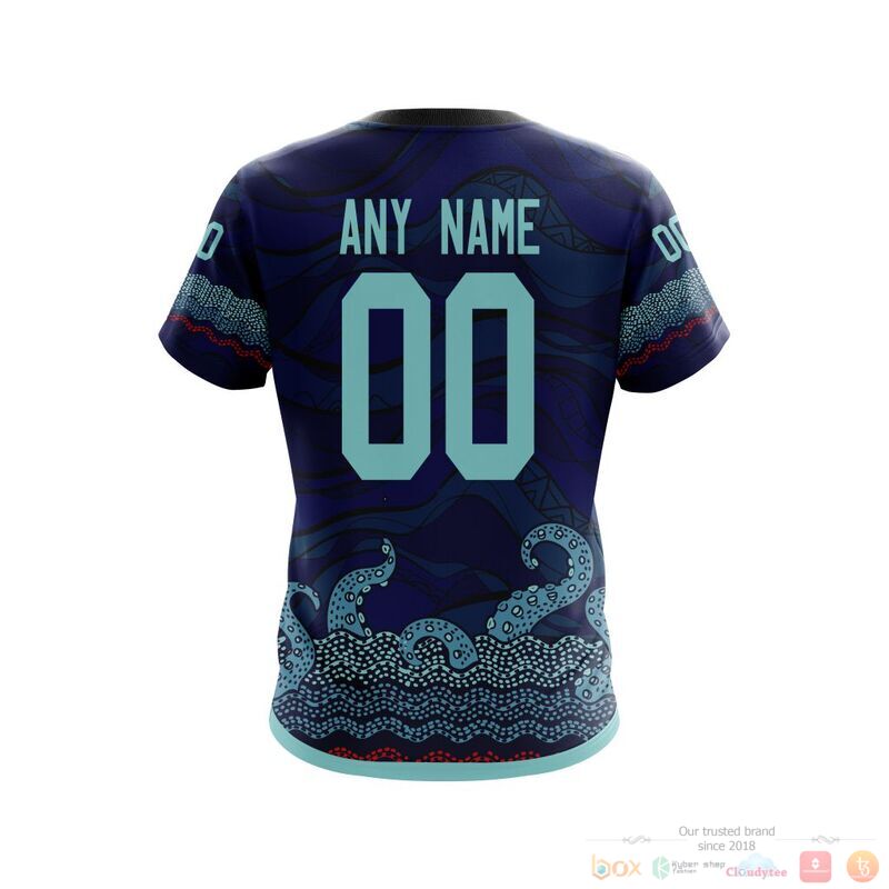 Personalized NHL Seattle Kraken brocade pattern 3d shirt hoodie 1 2 3 4 5 6