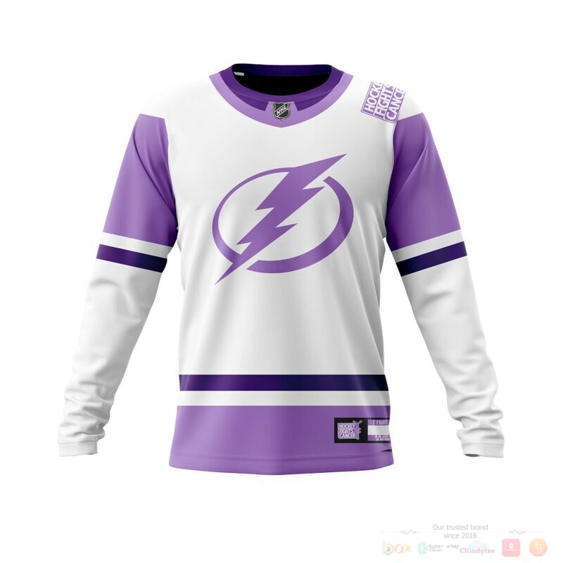 Personalized NHL Tampa Bay Lightning Fights Cancer 3d shirt hoodie 1 2 3 4