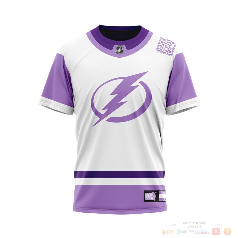 Personalized NHL Tampa Bay Lightning Fights Cancer 3d shirt hoodie 1 2 3 4 5 6