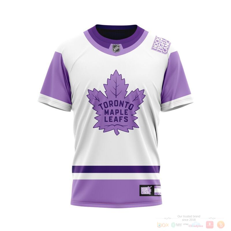 Personalized NHL Toronto Maple Leafs Fights Cancer 3d shirt hoodie 1 2 3 4 5 6