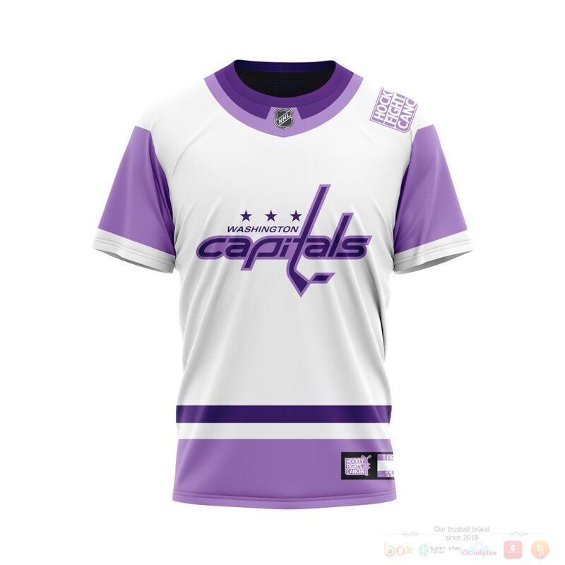 Personalized NHL Washington Capitals Fights Cancer 3d shirt hoodie 1 2 3 4 5 6