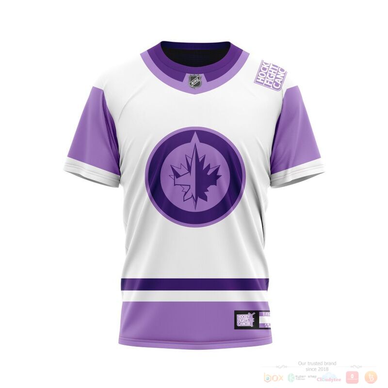 Personalized NHL Winnipeg Jets Fights Cancer 3d shirt hoodie 1 2 3 4 5 6