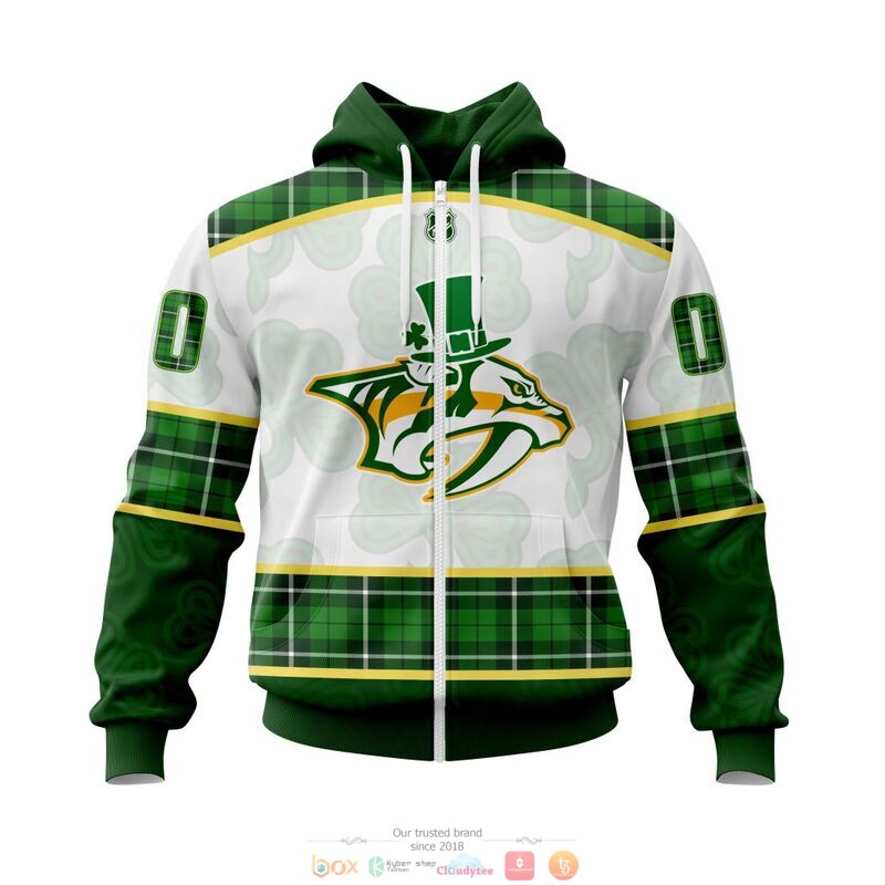 Personalized Nashville Predators NHL St Patrick Days 3d shirt hoodie 1