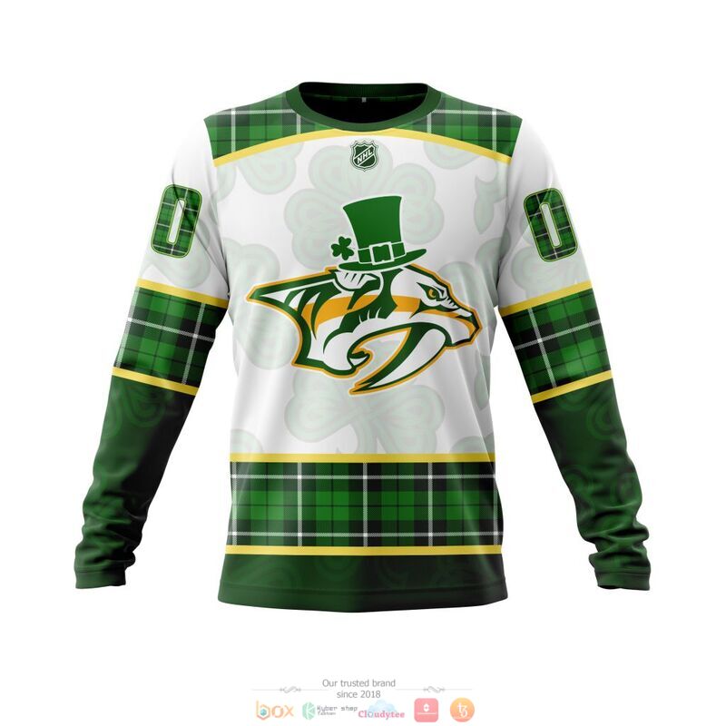 Personalized Nashville Predators NHL St Patrick Days 3d shirt hoodie 1 2 3