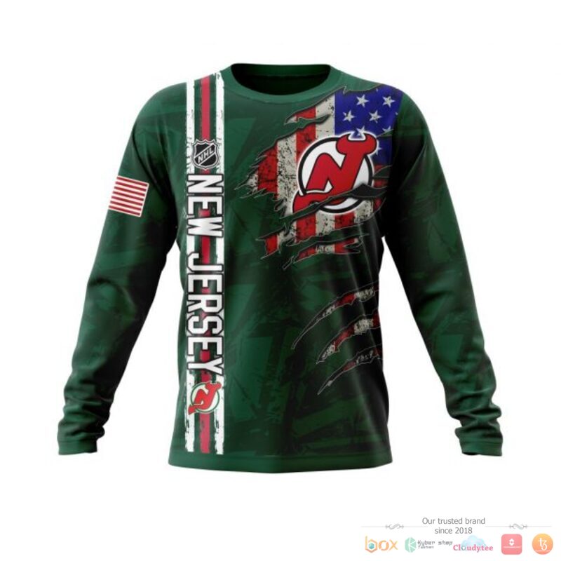 Personalized New Jersey Devils With American Flag 3d shirt hoodie 1 2 3