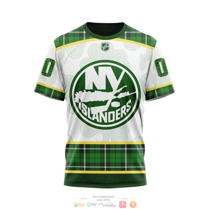 Personalized New York Islanders NHL St Patrick Days 3d shirt hoodie 1 2 3 4 5