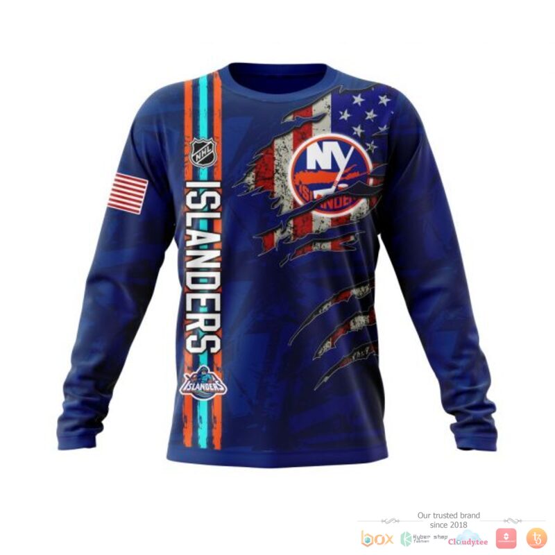 Personalized New York Islanders With American Flag 3d shirt hoodie 1 2 3