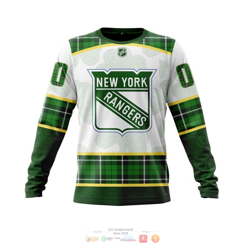 Personalized New York Rangers NHL St Patrick Days 3d shirt hoodie 1 2 3