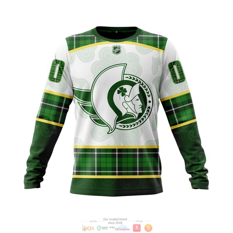 Personalized Ottawa Senators NHL St Patrick Days 3d shirt hoodie 1 2 3