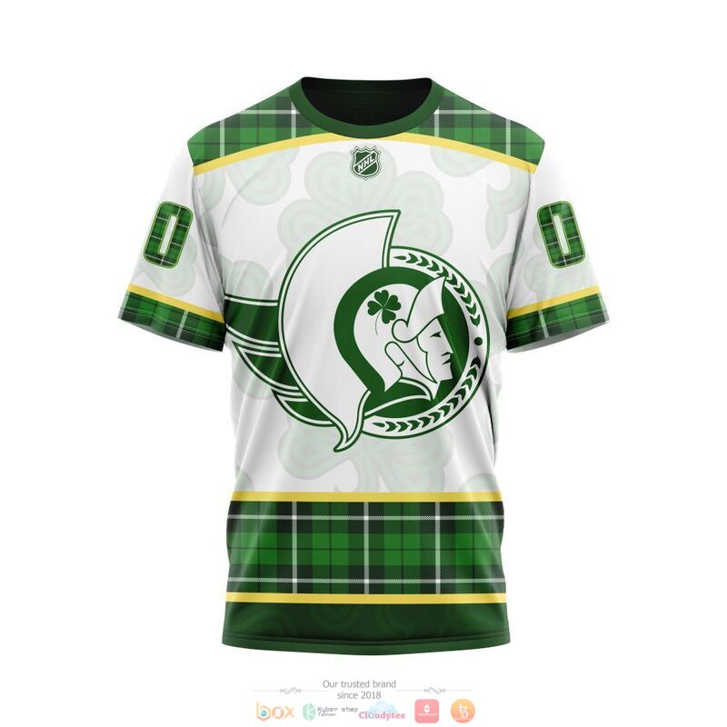 Personalized Ottawa Senators NHL St Patrick Days 3d shirt hoodie 1 2 3 4 5