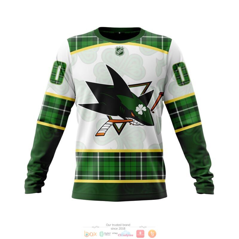 Personalized San Jose Sharks NHL St Patrick Days 3d shirt hoodie 1 2 3