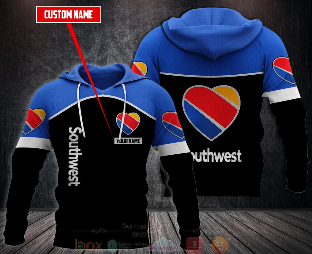 Personalized Southwest Airlines 3D Fleece Hoodie Hoodie 1