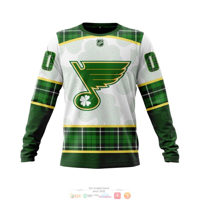 Personalized St Louis Blues NHL St Patrick Days 3d shirt hoodie 1 2 3